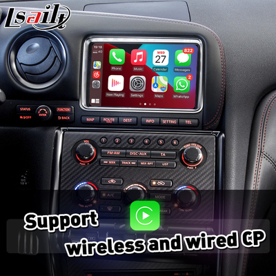 Lsailt Android Auto CP AA OEM integrazione Video Interface Carplay per Nissan GTR GT-R R35 2011-2016