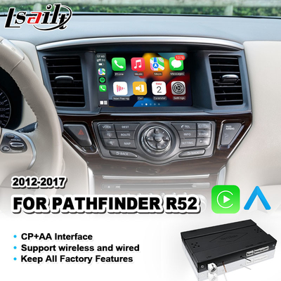 Lsailt Android Auto Wireless Carplay Interface per il 2012-2017 Nissan Pathfinder R52