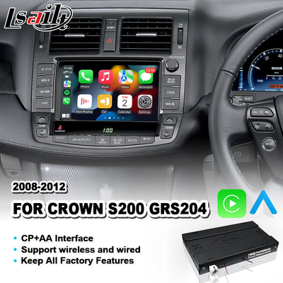 Lsailt Wireless Android Auto CP AA Video Carplay Interface per Toyota Crown S200 GWS204 2008-2012