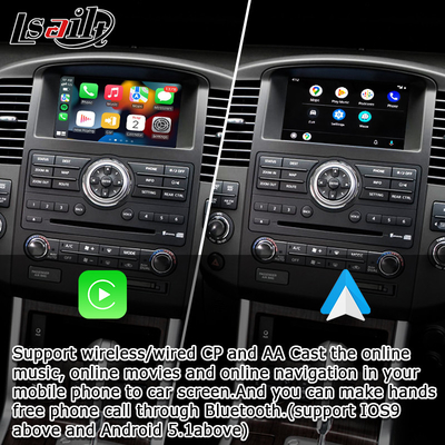 OEM integrazione wireless Apple CarPlay Interfaccia per Navara D40 Nissan Pathfinder R51 2010-2016 Android Auto,Plug and Play, Mirror Link