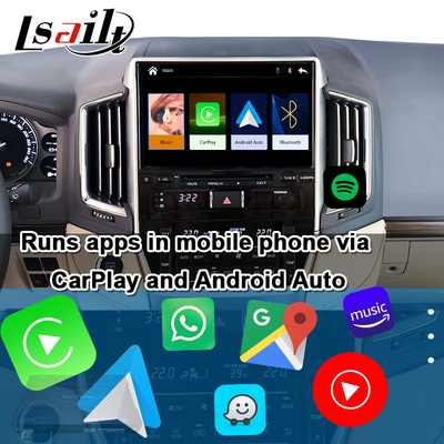 Interfaccia CarPlay wireless per Toyota Land Cruiser 200 GX-R,VX-R 2018-2021 Fujitsu Head Unit con Android Auto, sistema Linux