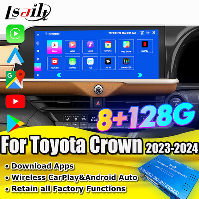 Interfaccia multimediale Android 13 per Toyota Crown 2023-2024 Modulo di infotainment per atleti Royal Majesta OEM Retrofit