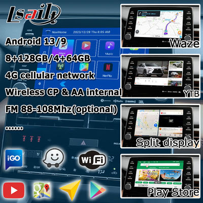 Video interfaccia interfaccia carplay automatica a 8 pollici di Android della video per il presente 2018 di tocco 3 del avalon di toyota