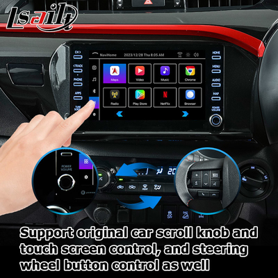 Toyota Hilux Android 13 interfaccia video multimediale wireless carplay Android auto touch 3