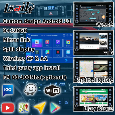 Toyota Hilux Android 13 interfaccia video multimediale wireless carplay Android auto touch 3
