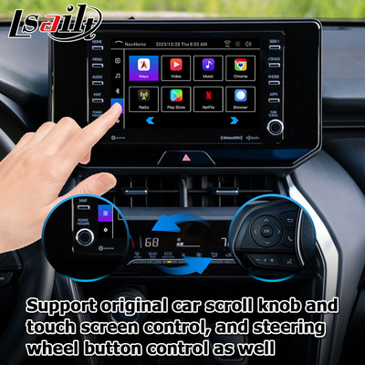 Toyota Harrier Venza Android 13 interfaccia video multimediale 2019-present wireless carplay android auto