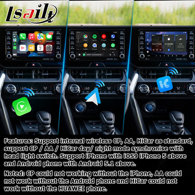 Toyota Harrier Venza Android 13 interfaccia video multimediale 2019-present wireless carplay android auto