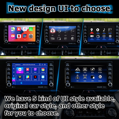 Toyota Harrier Venza Android 13 interfaccia video multimediale 2019-present wireless carplay android auto