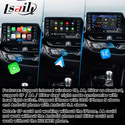 Toyota C-HR CHR Interfaccia multimediale Android 13 con carplay automatico Android