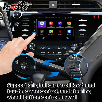 Interfaccia automatica Toyota Camry Bluetooth Wifi USB di Carplay Android dello schermo attivabile al tatto video