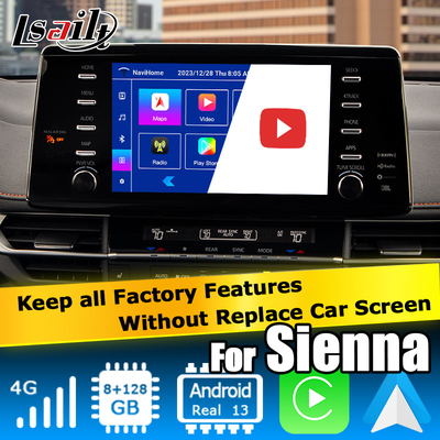 Interfaccia video multimediale auto Interfaccia auto carplay Android Per TOYOTA Sienna
