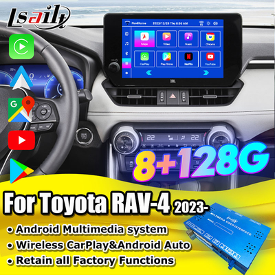 Android 13 Interfaccia di infotainment Android per Toyota RAV-4 2023-Crown, Alphard, Harrier OEM Screen Upgrade con sistema multimediale Android, YouTube