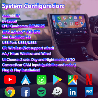 Interfaccia video multimediale Android Carplay per Toyota Alphard Vellfire Serie 40 del 2023