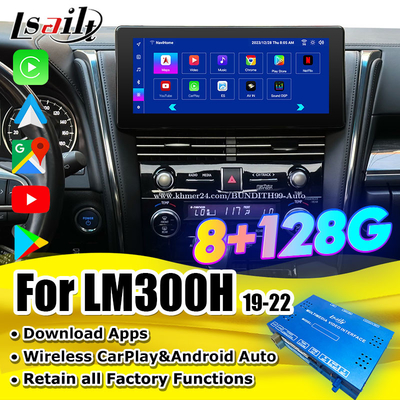 Android 13 Lexus Video Interface OEM Screen Upgrade per LM350 LM500H NX RX ES Retrofit Kits inclusi YouTube, NetFlix,Wireless CarPlay