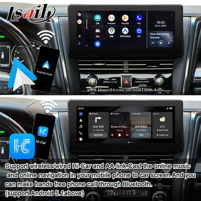 Android 13 Lexus Video Interface OEM Screen Upgrade per LM350 LM500H NX RX ES Retrofit Kits inclusi YouTube, NetFlix,Wireless CarPlay