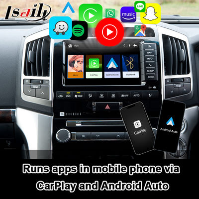 Interfaccia Plug and Play Apple CarPlay per Land Cruiser 200 2013-2021 Multilingue, Supporto Telecamera a 360°, Telecamera Posteriore