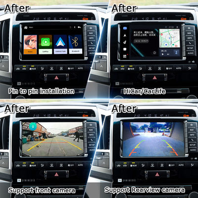Interfaccia Plug and Play Apple CarPlay per Land Cruiser 200 2013-2021 Multilingue, Supporto Telecamera a 360°, Telecamera Posteriore