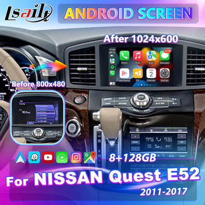 Schermo multimediale Android HD da 8 pollici Lsailt per Nissan Quest E52 2011-2017