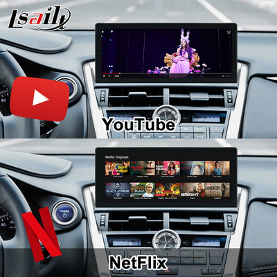 Schermo Android Lexus con CarPlay Wireless e Android Auto Touchscreen da 10,25 pollici | Scheda SIM e Display IPS con telecamere a 360 gradi