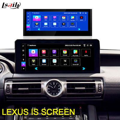 Schermo Android Lexus 10,25 pollici Qualcomm 8 Core Navigazione GPS CarPlay Display per Lexus IS300 IS250 IS350 2020-2023