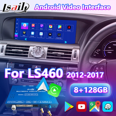 Lsailt 8+128GB Interfaccia video multimediale Android per Lexus LS460 LS 600h 460L 2012-2017