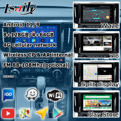 Interfaccia video Android CarPlay per Toyota Alphard Vellfire AH40