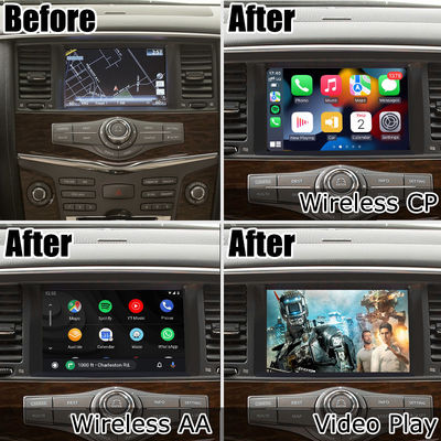 Interfaccia automatica 2011-2017 di Nissan Patrol Armada Y62 Android video Carplay senza fili