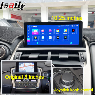Schermo Android Lexus 8 Core Qualcomm Multimedia Display per LEXUS NX200T NX300H 2014-2021 Supporto Joystick Rotary Knot Control, YouTube, Google Play, CarPlay