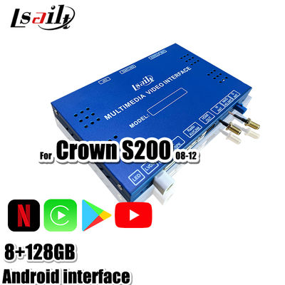 Android 13 Interfaccia multimediale per Toyota Crown S200 URS206 Modello 2008-2012 Modulo di aggiornamento Android Include YouTube, NetFlix, Google Map