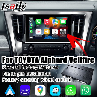Toyota Alphard Vellfire serie AH30 stile OEM puro Box Carplay Android Auto modello 2015-2022