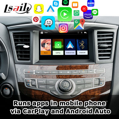 Interfaccia CarPlay per Infiniti QX60 JX35 2008-2017 Aggiornamento CarPlay Android Auto, Mirroring, Temperatura AC