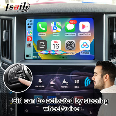 Q50 Q60 OEM Apple CarPlay Integrazione Modulo di Aggiornamento Mirroring Cellulare, Display Temperatura AC, Google Map, Spotify