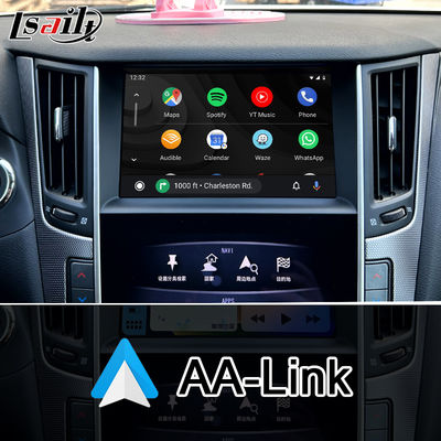 Q50 Q60 OEM Apple CarPlay Integrazione Modulo di Aggiornamento Mirroring Cellulare, Display Temperatura AC, Google Map, Spotify