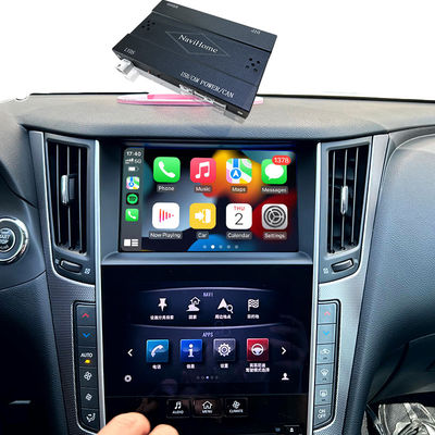 Q50 Q60 OEM Apple CarPlay Integrazione Modulo di Aggiornamento Mirroring Cellulare, Display Temperatura AC, Google Map, Spotify