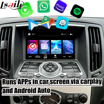 Lsailt Schermo Wireless Android Auto CarPlay da 7 pollici per Infiniti G37 G25 G35 Skyline 370GT (V36) Q40 2007-2014 Display Touch HD