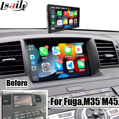 Schermo CarPlay Lsailt da 8 pollici per Nissan Fuga (Y50) Infiniti 350GT 2005-2008 Android Auto, Mirroring, Display Touch HD