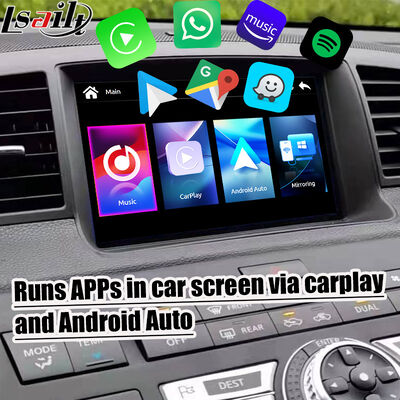 Schermo CarPlay Lsailt da 8 pollici per Nissan Fuga (Y50) Infiniti 350GT 2005-2008 Android Auto, Mirroring, Display Touch HD