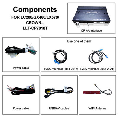 Interfaccia Apple CarPlay per Crown S210 AWS210 GRS210 GWS214 GWS215 Majesta Athlete Royal Saloon Integrato Android Auto, Fotocamera inversa, Climate AC