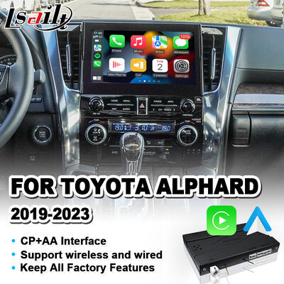Interfaccia Wireless Android Auto Carplay Lsailt per Toyota Alphard Vellfire JBL High Version 2019-2023