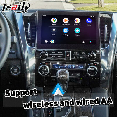 Interfaccia Wireless Android Auto Carplay Lsailt per Toyota Alphard Vellfire JBL High Version 2019-2023