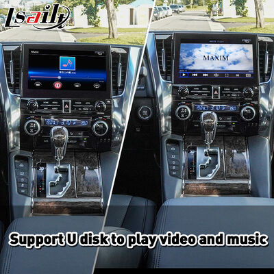 Interfaccia Wireless Android Auto Carplay Lsailt per Toyota Alphard Vellfire JBL High Version 2019-2023
