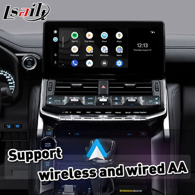 Lsailt Wireless Android Auto Carplay Interface per il 2021-2024 Toyota Land Cruiser 300 GX-R VX-R GR GR-S Sahara ZX VX LC300