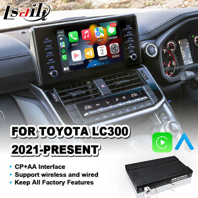 Lsailt Wireless Android Auto Carplay Interface per il 2021-2024 Toyota Land Cruiser 300 GX GXL AX LC300