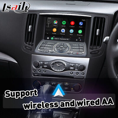 Interfaccia Wireless Android Auto Carplay Lsailt per Nissan Skyline 370GT 350GT V36 dal 2007 al 2014