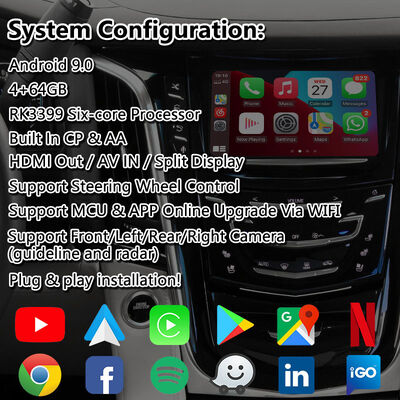 Lsailt Android Carplay Video Interface per il sistema CUE Cadillac Escalade 2015-2020