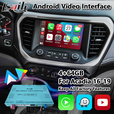 Sistema di navigazione GPS Android Lsailt Interfaccia Carplay per GMC Acadia 2016-2019 Sistema Intellilink