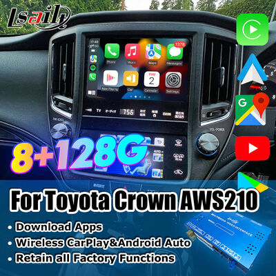 Interfaccia video multimediale Android 13 per Crown S210 AWS210 GRS210 GWS214 GWS215 Majesta Athlete Royal Saloon OEM Screen Upgrade con CarPlay wireless