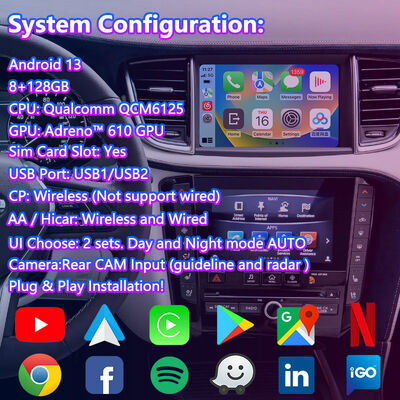 Interfaccia multimediale video Lsailt Android Carplay per Infiniti QX50 2018-2022
