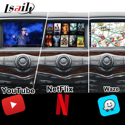 Modulo multimediale Android 13 per Armada Patrol Y62 Quest OEM Screen Upgrade con CarPlay wireless, YouTube, Google Map