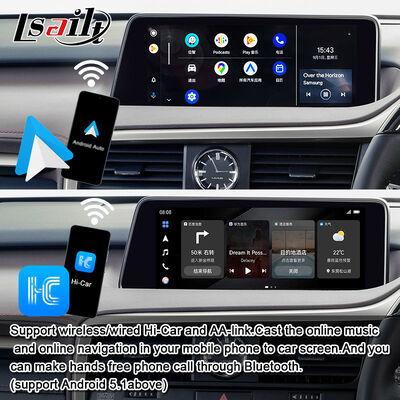 Modulo di aggiornamento Android OEM per Lexus RX450h, RX350 RX270 2016-2021 Integrazione Wireless CarPlay, Android Auto, YouTube, Netflix